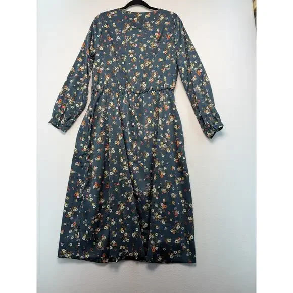 Sweet Salt Cottagecore Prairie Floral Midi Dress Boho Romantic Pockets Women 14 - Picture 12 of 16